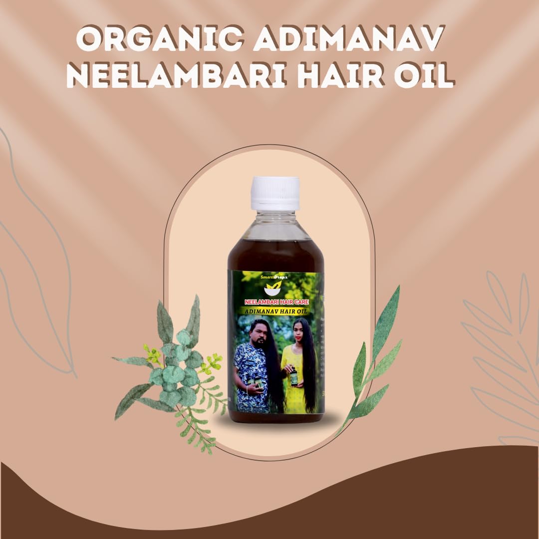 Smartdrops Adimanav Neelambari Adimanav Herbal Hair Oil For Hair Growth | Neelambari Adimanav Hair Oil | For Women and Men,100 ml