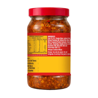 Ruchi Magic Lime Pickle | Tangy and Spicy Traditional Indian Taste | Sun-Ripened Lemon Pieces Blended with Aromatic Spices | Perfect with all Meals | 1 kg