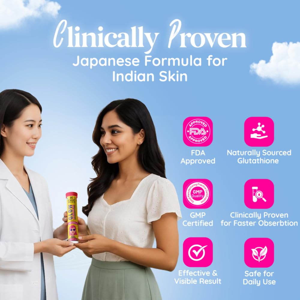 Two women holding a product with icons and text about its features against a blue sky background.