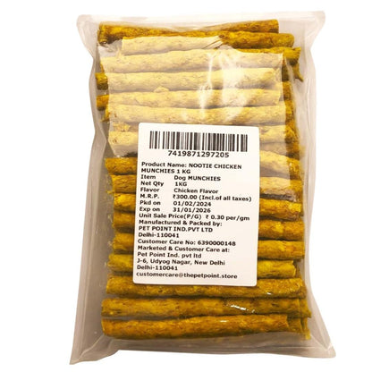 Nootie Dog Treat Chicken Flavour Munchies-(1 KG)