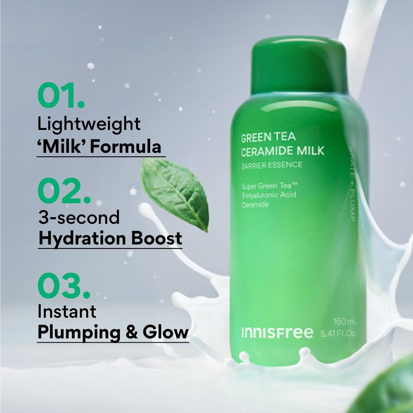 Innisfree Green Tea Ceramide Milk and Seed Skin- Toner