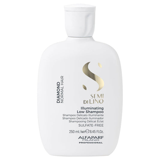 Alfaparf Milano Professional Diamond Shampoo -For INSTANT SHINY HAIR - Normal Hair, Adds Radiance - Sulfate, Paraben and Paraffin Free, Safe for Color Treated Hair, Professional Salon Quality - 250ml