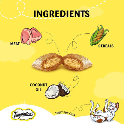 Temptations Cat Treat Tempting Tuna Flavour, 85G - All Life Stages, Dry