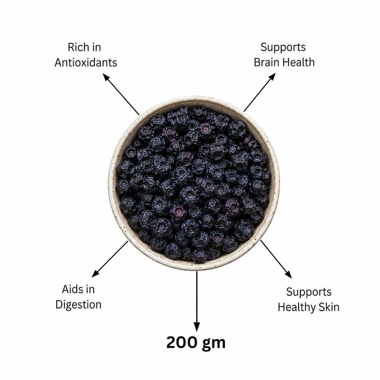 Cosmic Blessing Natural Premium California Blueberries Without added Sugar | Dried Seedless Blueberries | Healthy & Tasty Whole & Dried Blueberry | Rich In Calcium And Vitamin K | Non-GMO