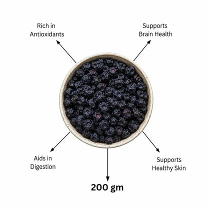Cosmic Blessing Natural Premium California Blueberries Without added Sugar | Dried Seedless Blueberries | Healthy & Tasty Whole & Dried Blueberry | Rich In Calcium And Vitamin K | Non-GMO