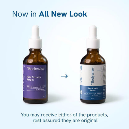 Be Bodywise Rosemary Hair Serum | With 3% Redensyl & 2% Anagain | For Thicker & Stronger Hair | Prevents Hair Fall & Stimulates Follicles | For All Hair Types | 50ml