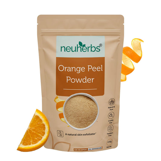 Neuherbs Orange Peel Powder 100g For Men & Women | Natural Exfoliator To Improve Skin Tone | Cruelty & Paraben Free | With No Artificial Colour & Additives