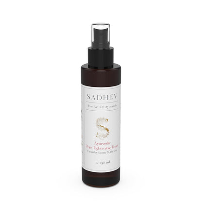 Sadhev Ayurvedic Pore Tightening Toner For Smooth, Soft Texture Skin With Cucumber, Cococut and Aloe Vera