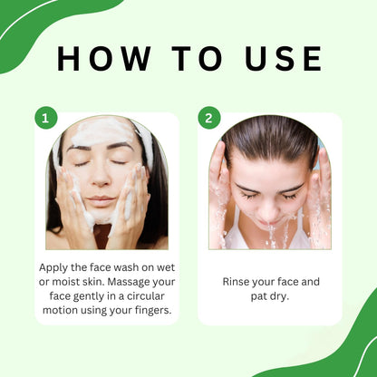 Aroma Treasures Aloe Vera Face Wash for Men & Women | Gentle Hydrating Cleanser with Chamomile, Calendula & Hibiscus | Natural Oil Control & Brightening Facewash – 100ml