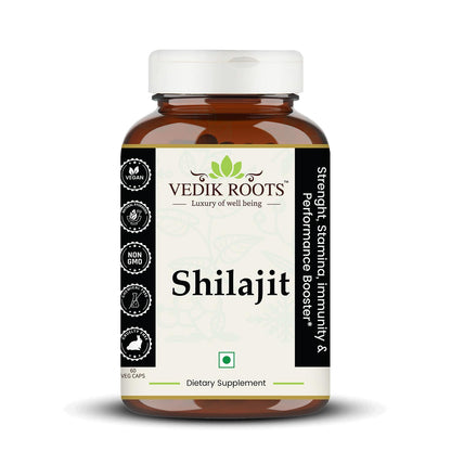Shilajit Capsules – Natural Support for Energy, Strength & Vitality | Helps Maintain Stamina, Endurance & Wellness | Herbal Supplement | 60 Capsules (Pack Of 1)