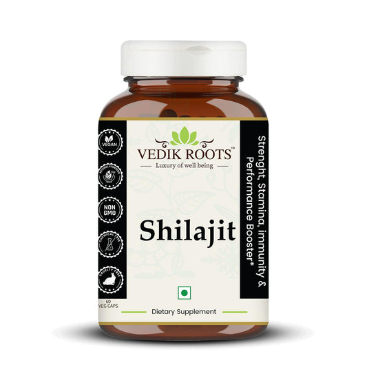 Shilajit Capsules – Natural Support for Energy, Strength & Vitality | Helps Maintain Stamina, Endurance & Wellness | Herbal Supplement | 60 Capsules (Pack Of 1)