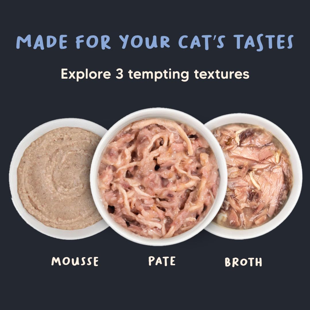 Meowsi by HUFT Tuna & Chicken Pate Cat Wet Food - 80 gm | Protein-Packed, Smooth & Hydrating Meal for Persian & All Breeds | Supports Strong Muscles, Digestion & Shiny Coat