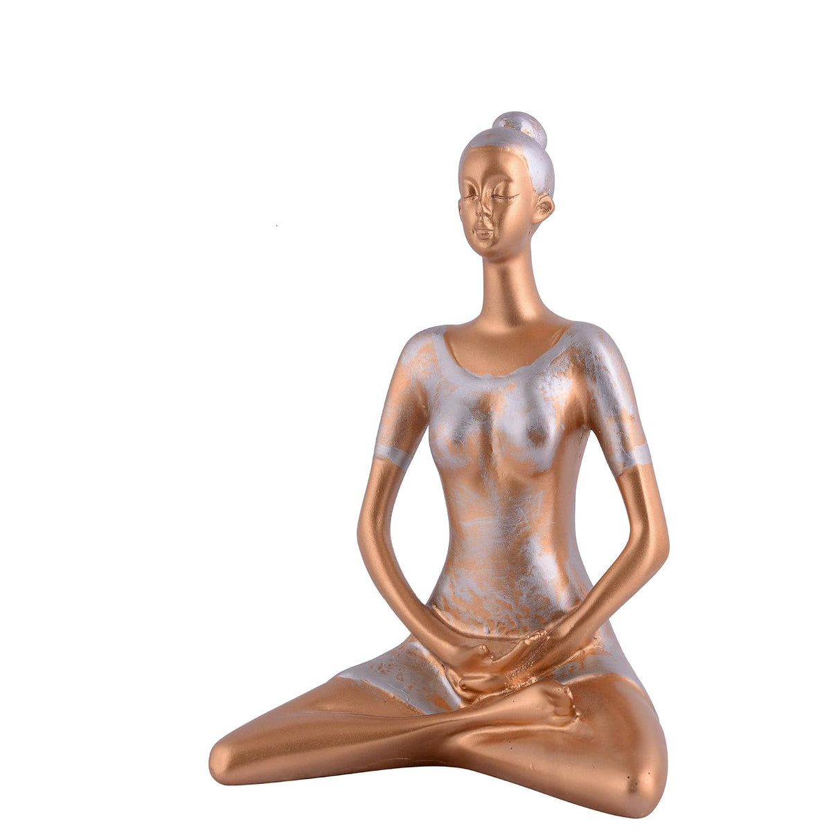 Resin Yoga Lady Home & Office Decor Fantasy Showpiece (Y1000),Multicolor