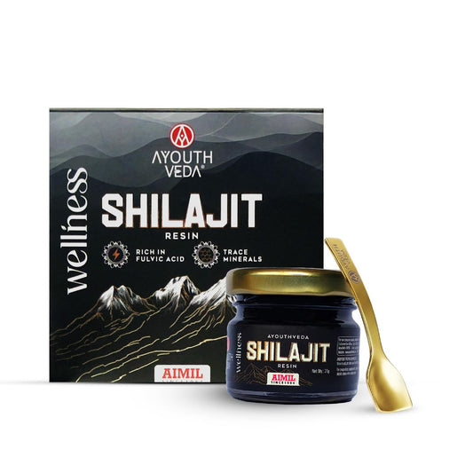 Ayouthveda Pure Himalayan Shilajit Resin | Authentic Ayurvedic Rasayana for Energy, Stamina & Vitality | Fulvic Acid–Rich | Supports Strength, Endurance & Nutrient Absorption | For Women & Men |20g