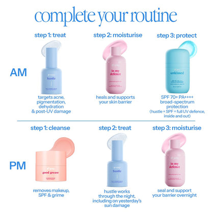 d'you Hustle Multiactive Vitamin C Face Serum with Niacinamide & Hyaluronic Acid |Serum for Men & Women | Korean Skin Care Product |