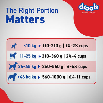 Drools Adult Dry Dog Food 1.2kg | Chicken & Egg Flavour | Omega 3 & 6 for Growth | Better Digestibility | Supports Joint Health
