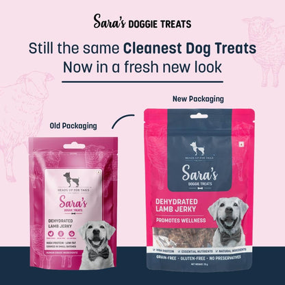 Sara’s Doggie Treats – Dehydrated Lamb Jerky for Dogs – 70 gm | High-Protein, Natural Dog Treats | Grain-Free, Preservative-Free, Healthy Snacks for All Breeds