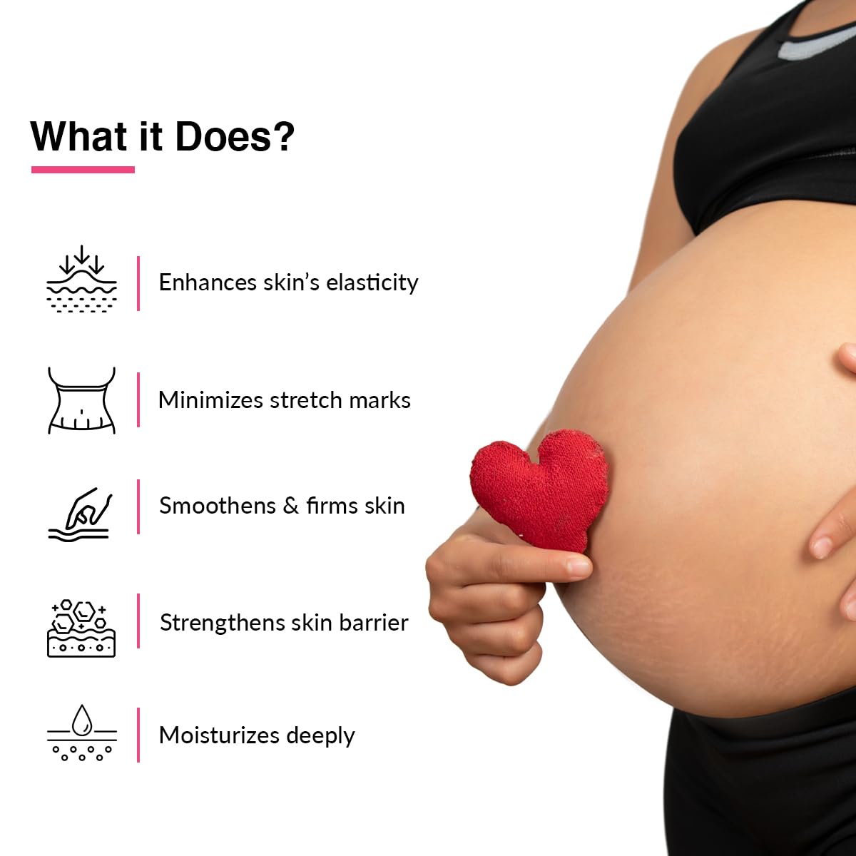 Fixderma Pregger's Stretch Mark Cream with Ceramide, Niacinamide & Lactic Acid for Women, Stretch Marks Cream for Pregnancy, Pregnancy Stretch Marks Removal Cream, Pregnancy Products for Women - 60g