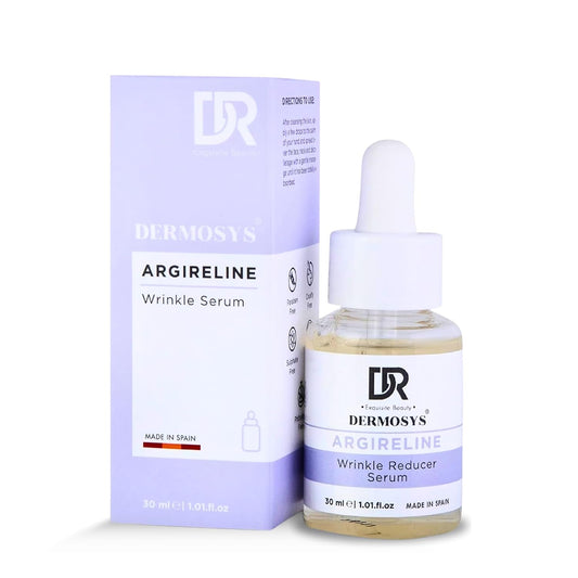 DERMOSYS Argireline Wrinkle Reducer Serum | With Collagen & Hydrolyzed Wheat Protein | Hydrating & Anti-Aging | Daily Use Serum | For All Skin Types - 30ml
