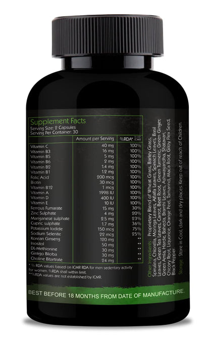 Go Organic Multivitamin Capsule for Men - 60 Capsule | 60 Capsule