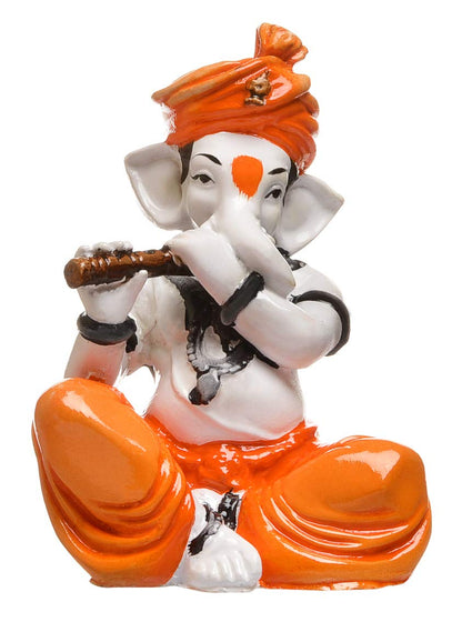 Handcrafted Polyresine Lady playing Harmonium Showpiece Sculpture | Showpiece for Home Décor and Office