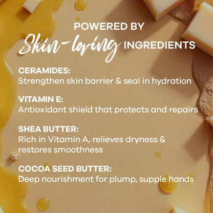 Earth Rhythm Softening Hand Cream, Locks Moisture with Ceramides, Fast Absorbing, No Silicones - Ocean Breeze