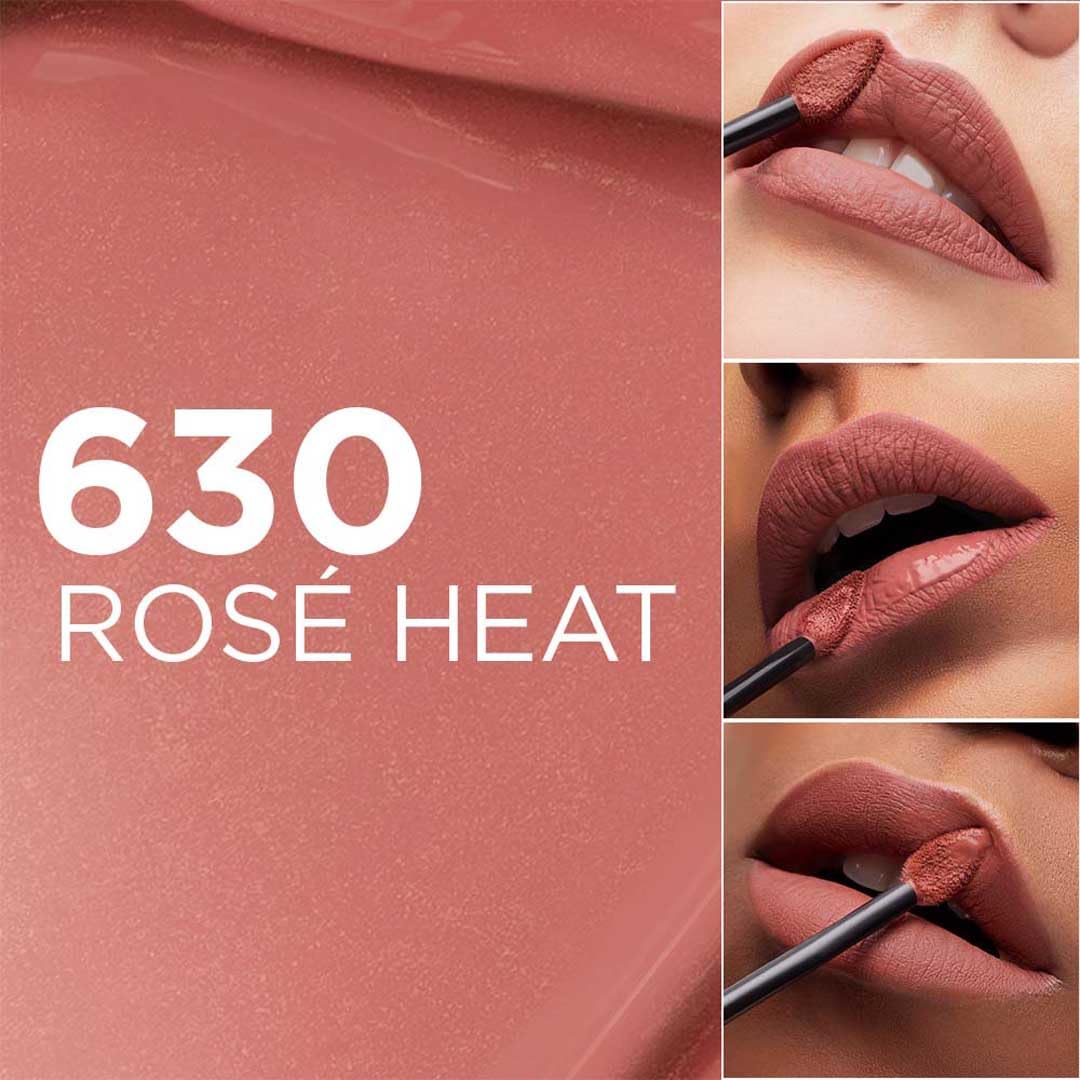 L’Oreal Paris Infallible Matte Resistance Liquid Lipstick- 630 Rose Heat, 5ml