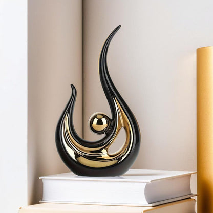 Nostrae Modern Abstract Art Show Pieces for Home Decor Living Room Decorative Items | Cute Showpieces Gift Item for Decor | Center Table Tv Unit Showcase Office Interior Statue Figurines
