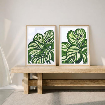 Set of 2 wall art paintings for living room & wall painting for bedroom wall decor - (10x13 Inch framed poster, Paintings for home decor)