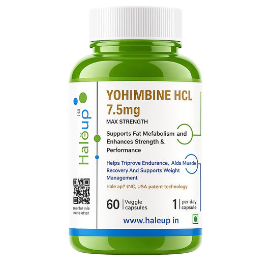 Haleup Yohimbine 7.5 mg Haleup USA, 60 capsules enriched with Green Tea Extract