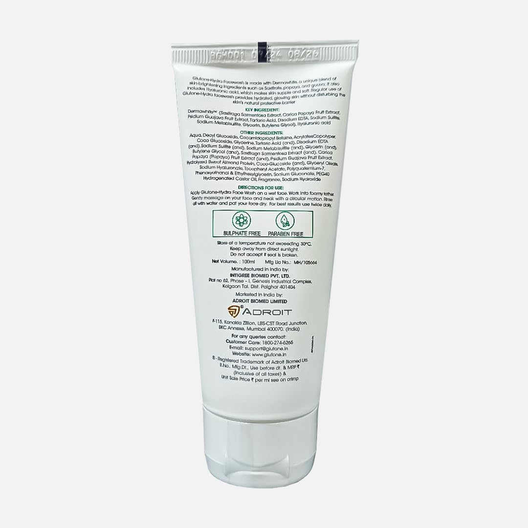 Tube of cream with label on a white background