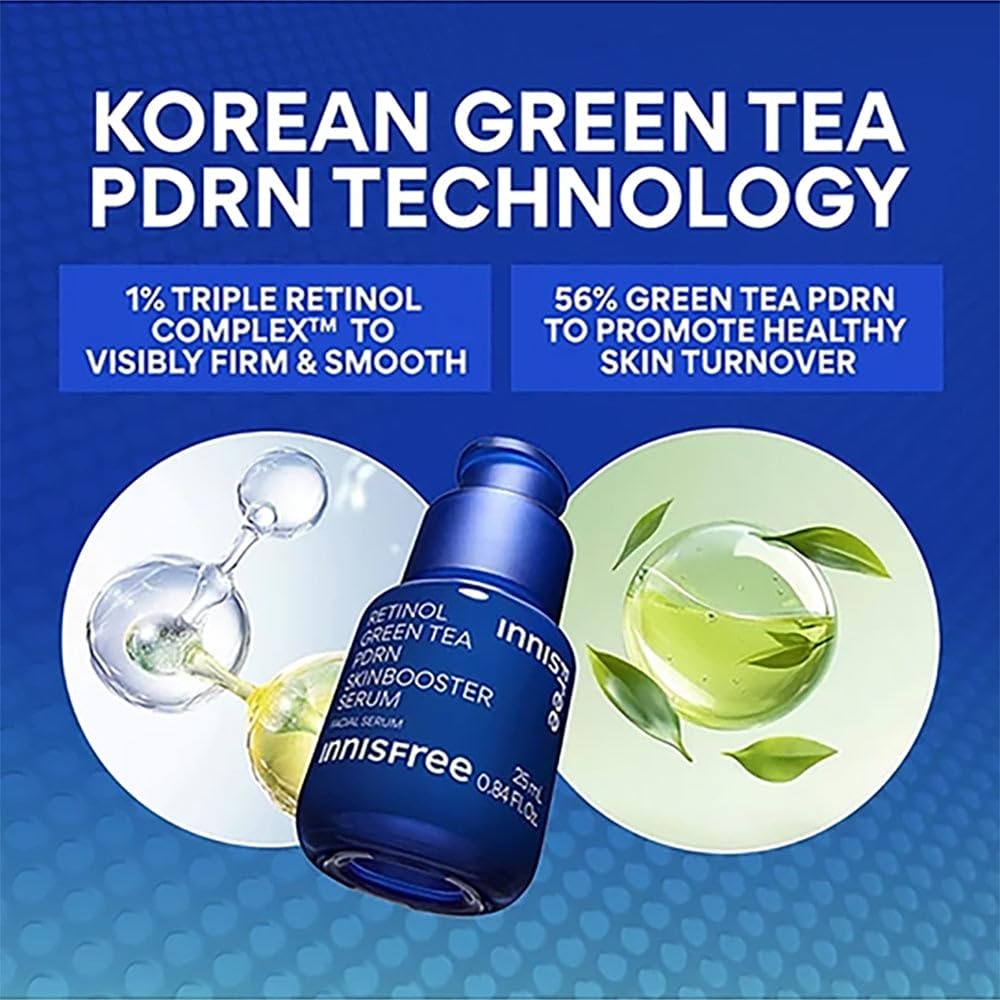 INNISFREE RETINOL GREEN TEA PDRN SKINBOOSTER AMPOULE