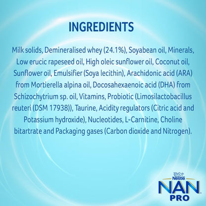 NAN PRO Stage 1 Infant Formula Milk Powder for babies (Up to 6 months) - with Probiotic, 400g Tin with Smartlid