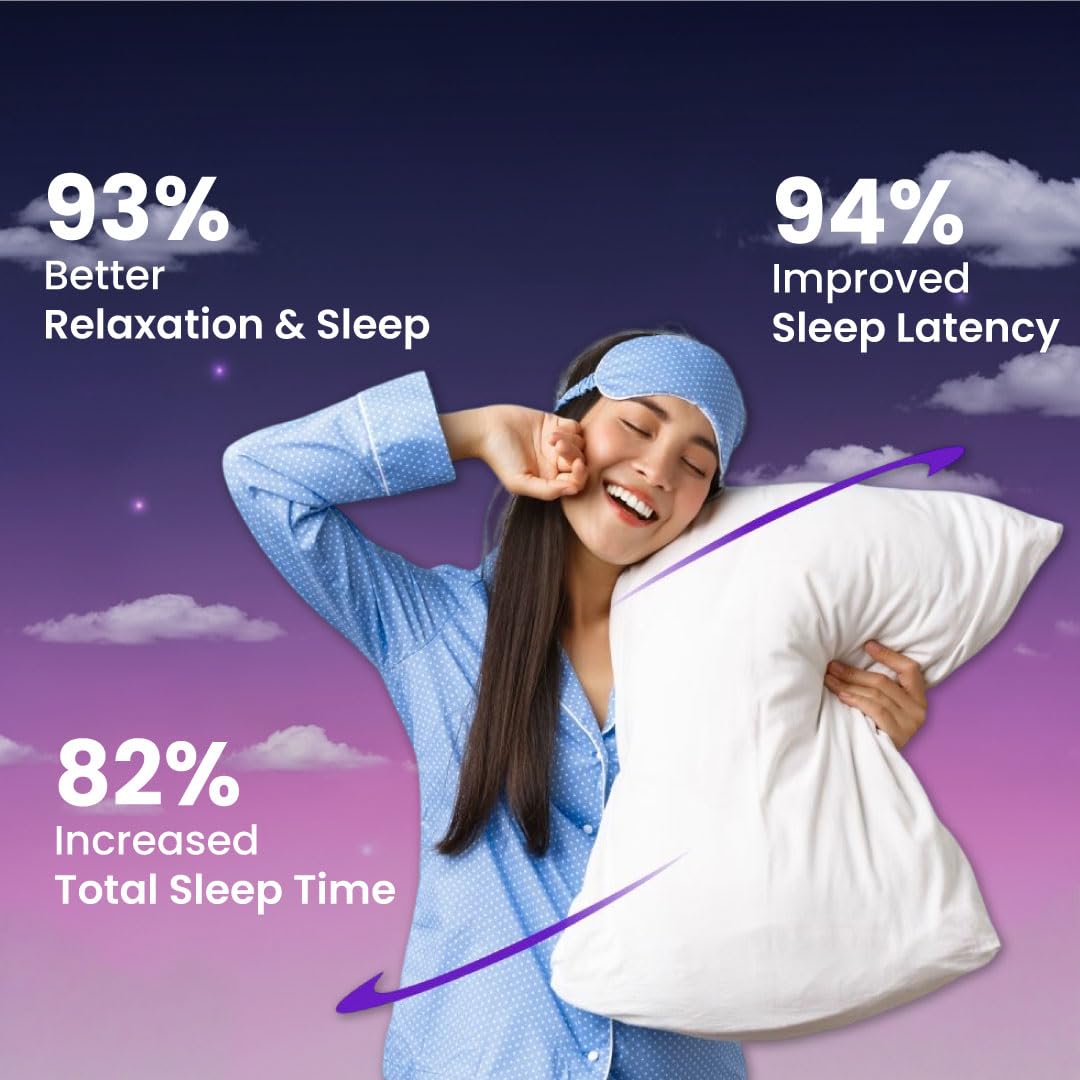ZEROHARM Sleep Ease | No Melatonin | With Valerian, Ashwagandha, Jatamansi & Hops | Plant-Based Sleep Support | Non-Habit Forming | Promotes Deep Restful Sleep & Relaxation for Men, Women | 60 Tablets