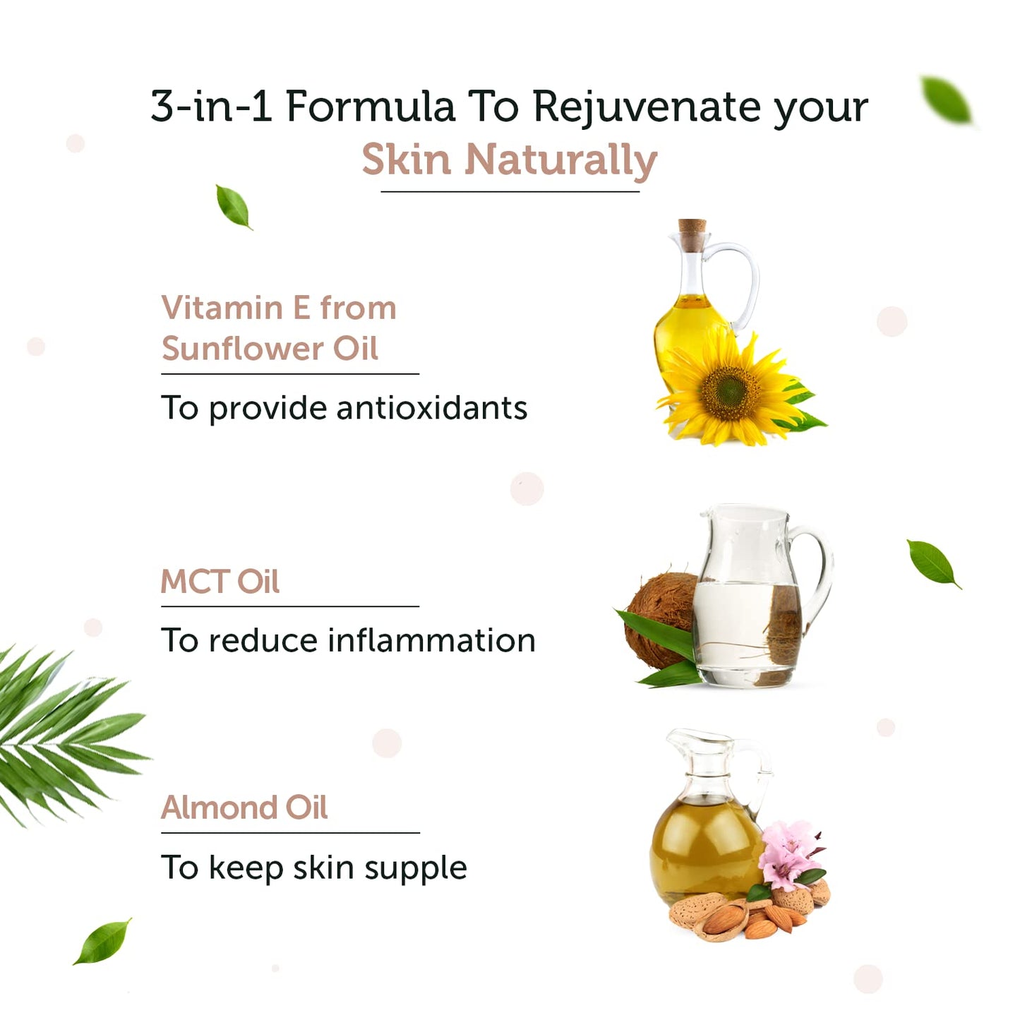 Neuherbs Vitamin E Capsules for Face & Hair | Plant Based Vitamin E Skin Supplement with Almond Oil & Sunflower Oil for Glowing Skin & Stronger Hair | 100% Vegan | Naturally Gluten Free - 30 Capsules