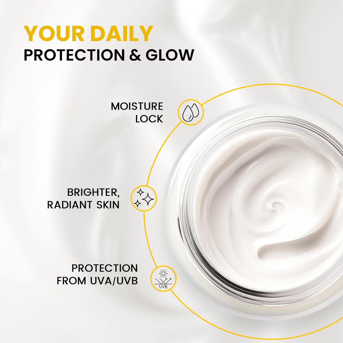 The Skin Story Glowing Skin Day Cream with SPF 30 Sunscreen | Nourish, Brighten, and Protect Dull Skin | Lightweight, Non-Greasy Formula for Daily Radiance | UVA/UVB Protection for Healthy | 40g