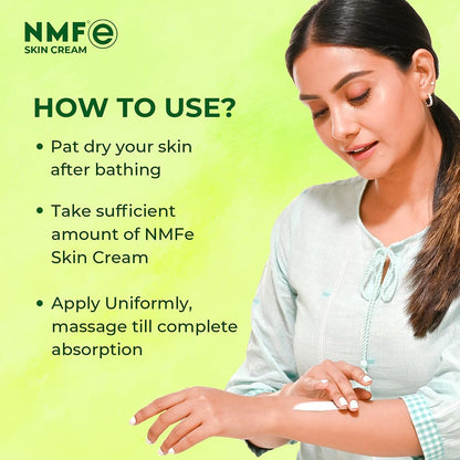 NMFe Skin Cream 150gm | Moisturising Cream | For Dry and Sensitive Skin | Aloe vera & Vitamin E | Dermatologically Recommended | Lasts longer works deeper