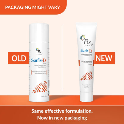 Fixderma Tranexamic Acid + 2% Kojic Acid + 1% Arbutin SKARFIX -TX Face Cream | Pigmentation Removal Cream | Kojic Acid Cream | Uneven Skin Tone - 30 gm