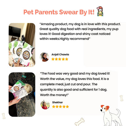 Goofy Tails Chicken & Herbs Wet Dog Food 100g (100g x 1 Pack) Wholesome, Human Grade, Preservative Free, Grain & Gluten Free, Taste Booster & Food Topper