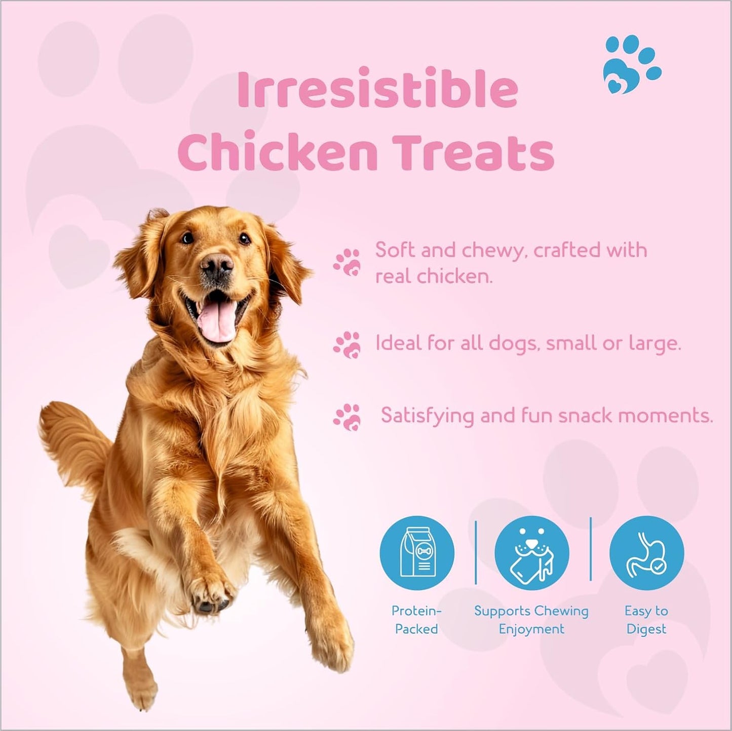 Petoska Chicken & Strawberry Sticks- 100gms | Healthy Dog Treats | Real Chicken & Strawberry | Soft, Chewy & Nutritious | Snacks for Dogs & Puppies