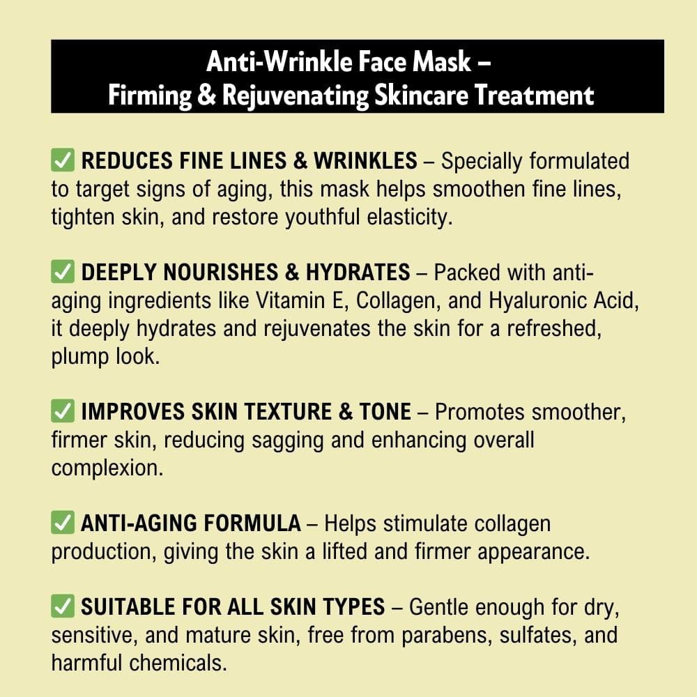 Khadi Pure Anti Wrinkle Face Mask, 50 g, Beige, (KPATWRFMX1)
