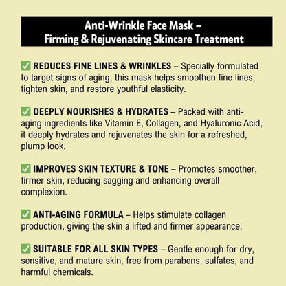Khadi Pure Anti Wrinkle Face Mask, 50 g, Beige, (KPATWRFMX1)