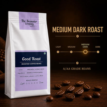 Beanster Coffee Beans Roasted, Medium Dark Roast, Good Roast
