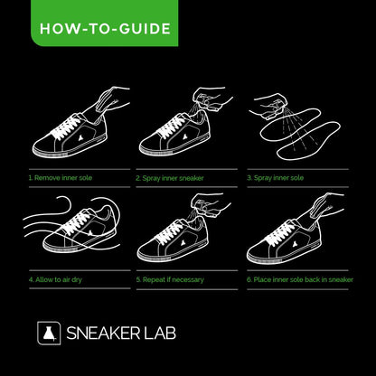 Sneaker LAB Odor Protector 50 ml Shoe Deodorizer Spray | Eliminates Odor upto 3 Days | Chemical-Free | Neutralizes Odor-Causing Bacteria | Safe for Suede, Nubuck, Leather, Mesh & Canvas | Travel-Friendly