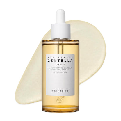 SKIN1004 Madagascar Centella Ampoule Facial Serum, 100ml – 100% Centella Asiatica Extract for soothing sensitive, irritated & acne-prone skin, lightweight hydrating Korean skincare formula.