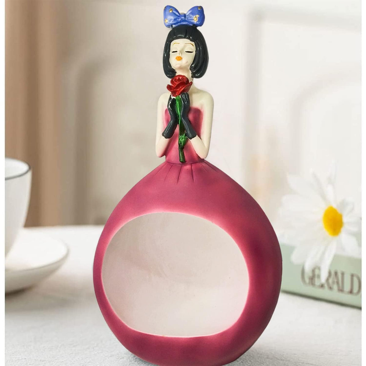 Versatile Doll Shaped Figurine Home Decor Decor (Pack of 1, Pink)