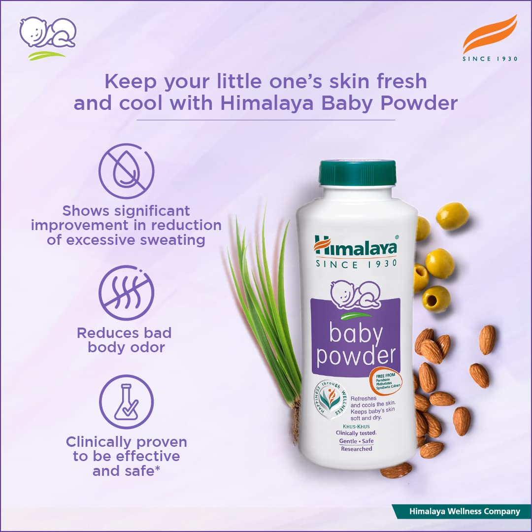 Himalaya Baby Powder 700g | Refreshes and keeps baby's skin smooth and dry