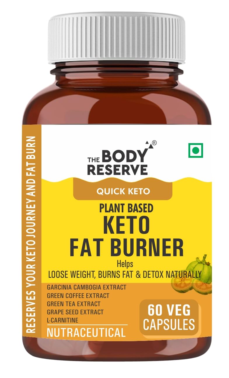 Body Reserve Plant-Based Keto Fat Burner supplement bottle on a white background