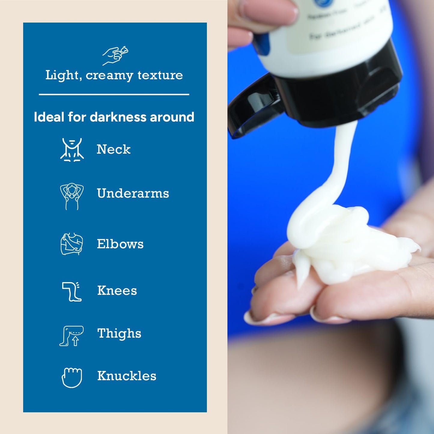 CITTA Depigmentation Body Cream with Retinol, Lactic Acid & Almond Oil – Reduces Tan, Pigmentation & Evens Skin Tone – Treats Dark Patches on Elbows, Knees, Neck & Thighs – For Men & Women – 50g