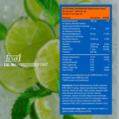 FAST&UP Reload (5 Litres) Low Sugar Energy Drink For Instant Hydration- With All 5 Essential Electrolytes + Added Vitamins -Certified Electrolytes Drink- Mojito Flavour (Pack Of 1) - Tablet